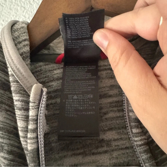 THE NORTH FACE Heather Polartec Fleece Full Zip Long Sleeve Jacket Size XS Fall - Picture 8 of 11